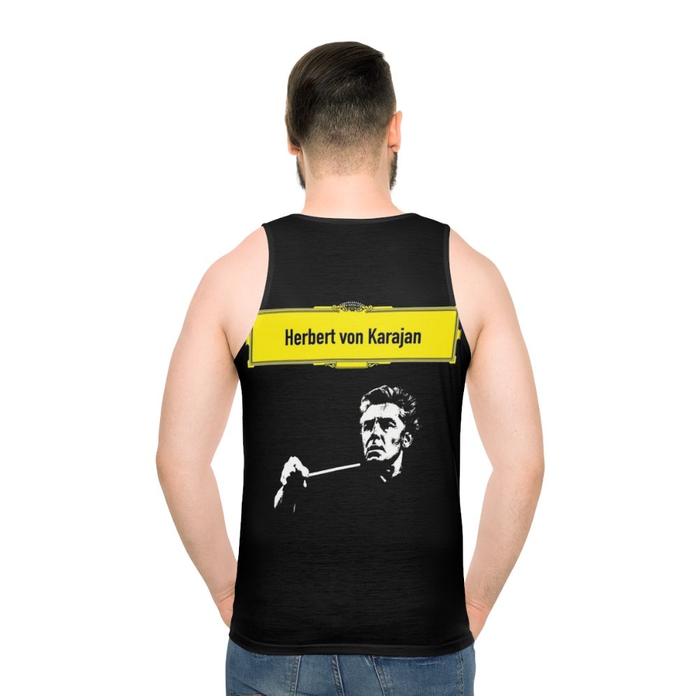 Unisex tank top featuring classical music icons
