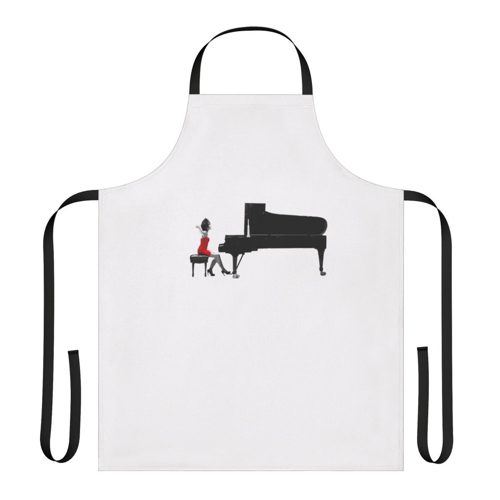 Sleek and stylish apron featuring the portrait of renowned Chinese pianist Yuja Wang