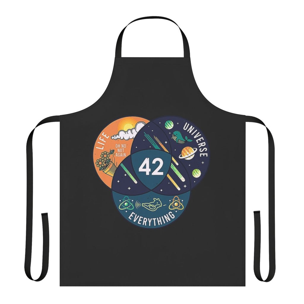 Apron featuring the "42" answer to life, the universe, and everything