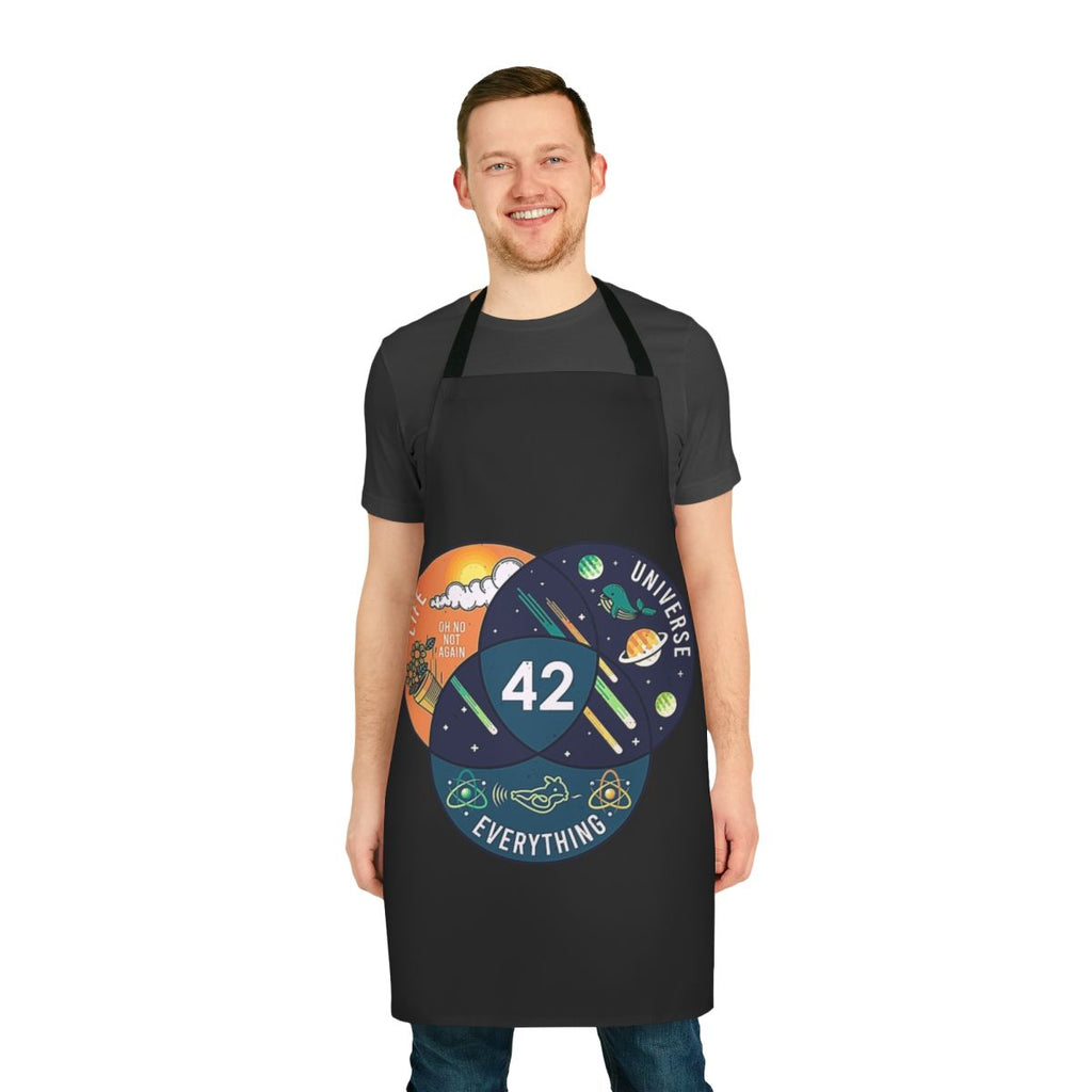Apron featuring the "42" answer to life, the universe, and everything