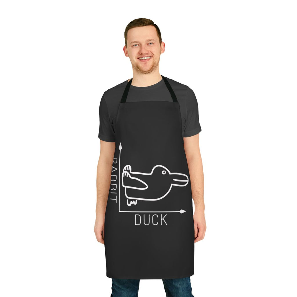Wittgenstein's duck-rabbit illusion printed on a high-quality, durable apron.