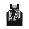 Clics Modernos Unisex Tank Top featuring Charly Garcia inspired artwork