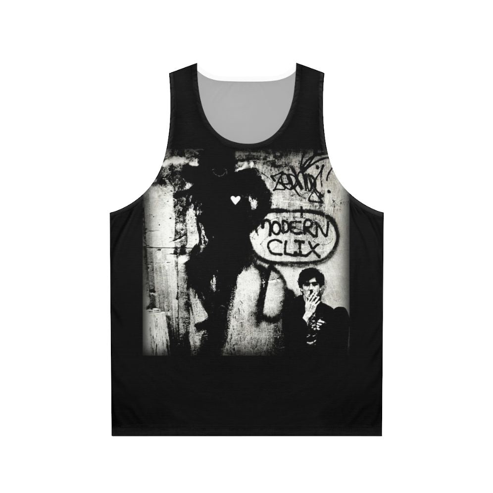Clics Modernos Unisex Tank Top featuring Charly Garcia inspired artwork