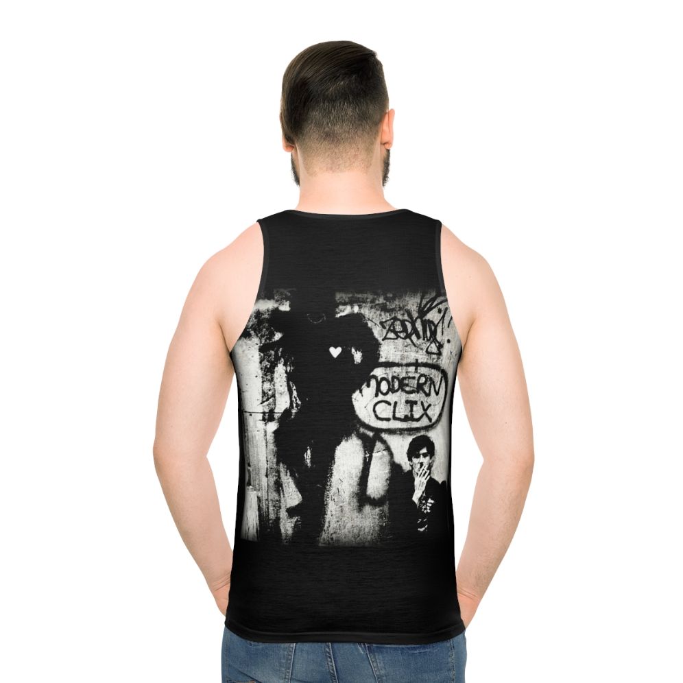 Clics Modernos Unisex Tank Top featuring Charly Garcia inspired artwork