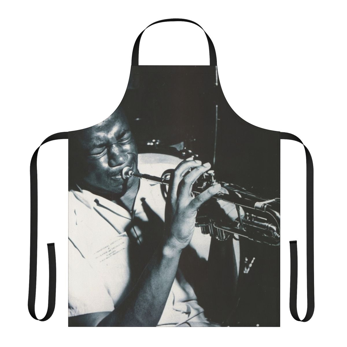 Apron featuring the iconic jazz trumpeter Clifford Brown