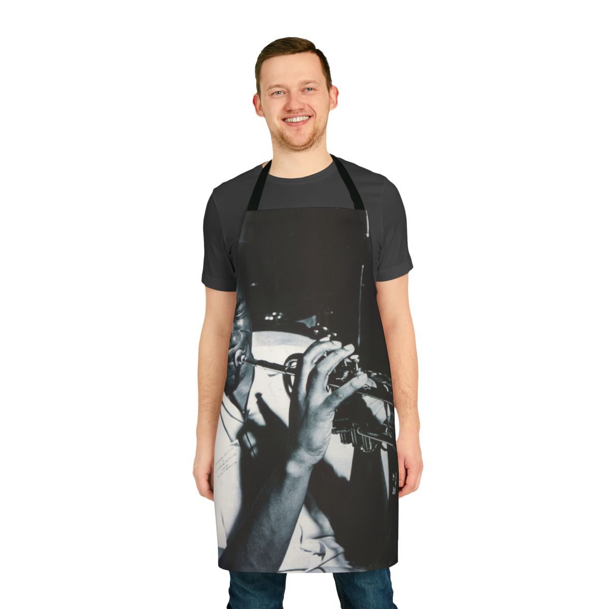 Apron featuring the iconic jazz trumpeter Clifford Brown