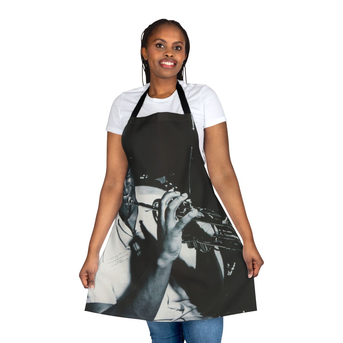 Apron featuring the iconic jazz trumpeter Clifford Brown