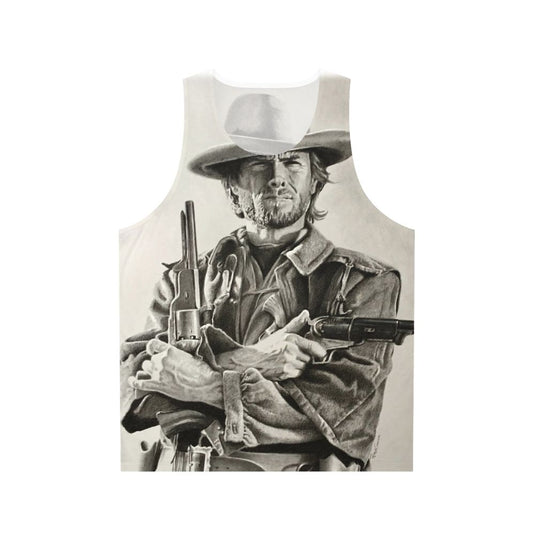 Clint Eastwood sketch unisex tank top