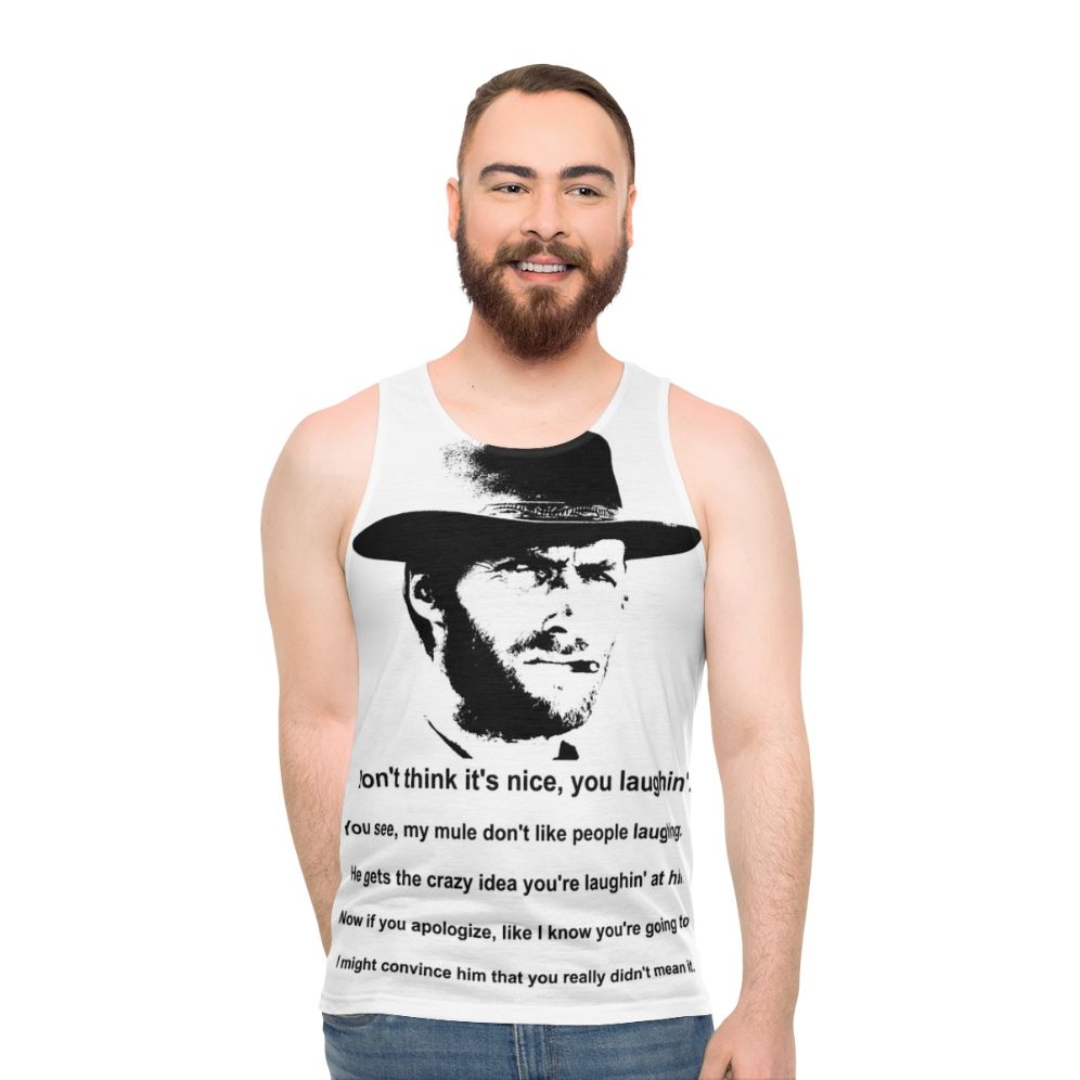 Clint Eastwood Spaghetti Western Quote Unisex Tank Top