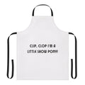 Clip Clop I M A Little Show Pony Apron with a cartoon-inspired design