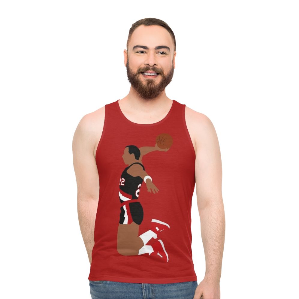 Clyde Drexler Dunk Unisex Basketball Tank Top