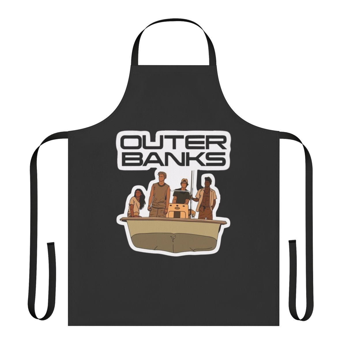 Coastal inspired apron with Outer Banks design