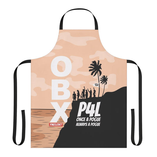 Outer Banks-inspired apron featuring the Pogue logo and coastal motifs