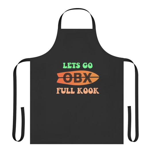 Person wearing an Outer Banks-themed hoodie apron