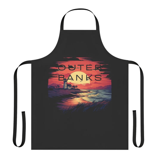 Outer Banks-themed apron with coastal design