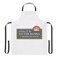 Coastal-Inspired Outer Banks Themed Apron with Beach and Sea Motifs