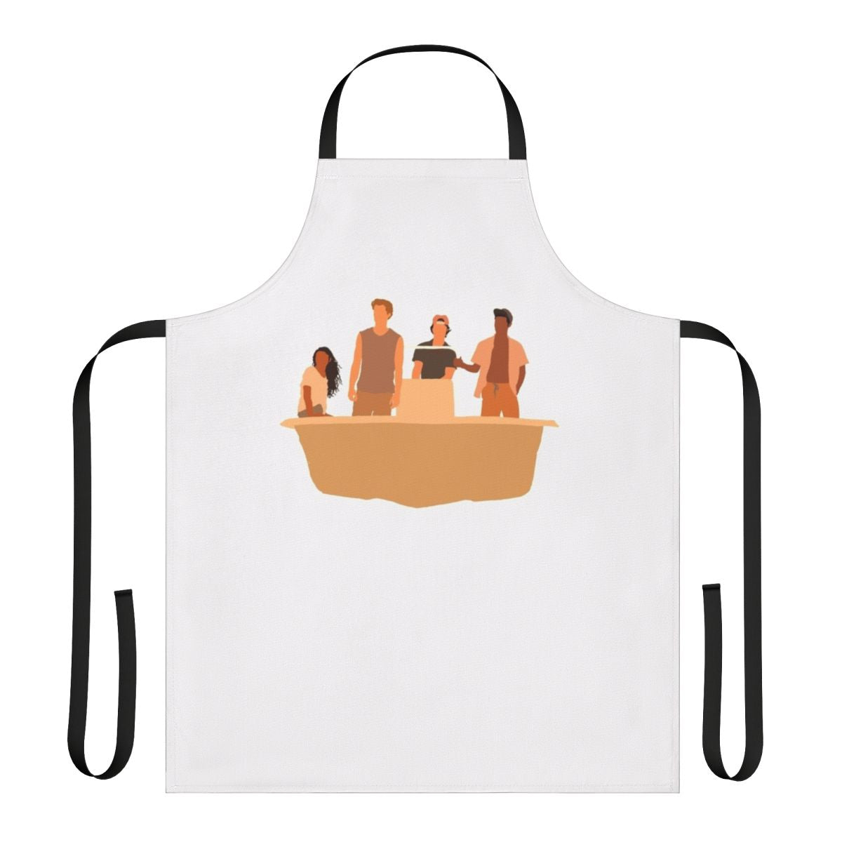 Coastal-themed Pouge style apron featuring design elements from the popular TV series Outer Banks
