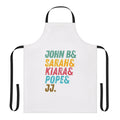 Coastal-themed Outer Banks-inspired apron with fan gear design