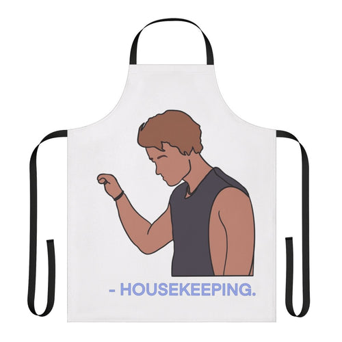 "Coastal-themed apron featuring Outer Banks Netflix show inspired design"