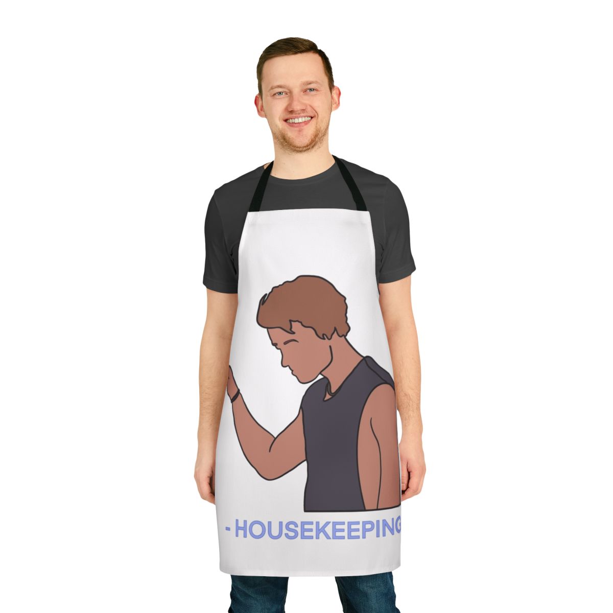"Coastal-themed apron featuring Outer Banks Netflix show inspired design"