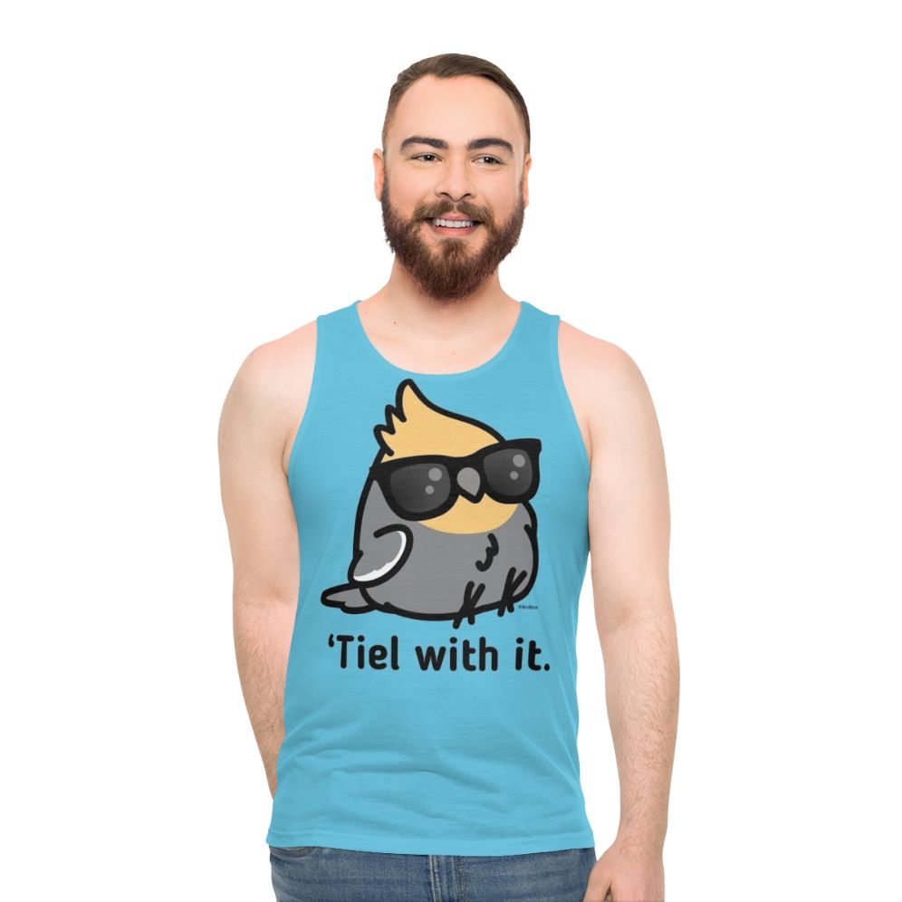 Cockatiel Unisex Grey Tank Top