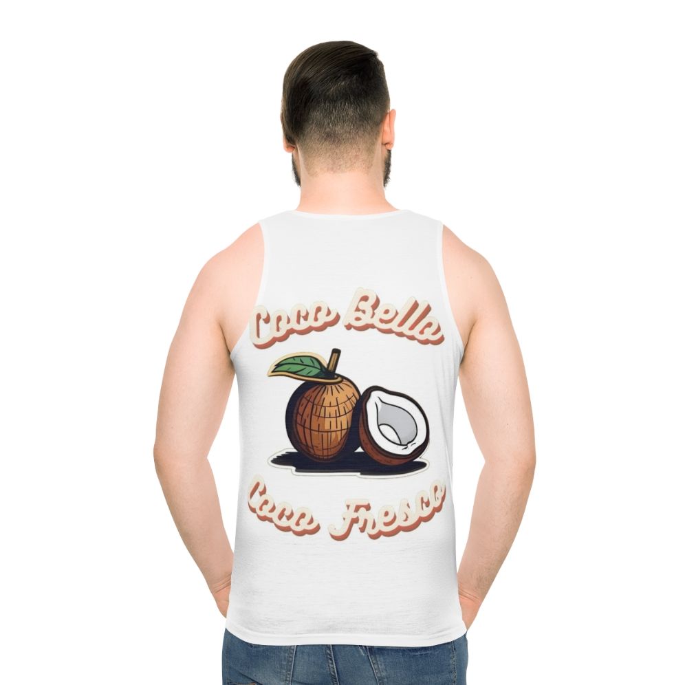 Coco Bello Coco Fresco Unisex Coconut Beach Tank Top