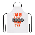 Coco inspired apron with retro orange lettering and design