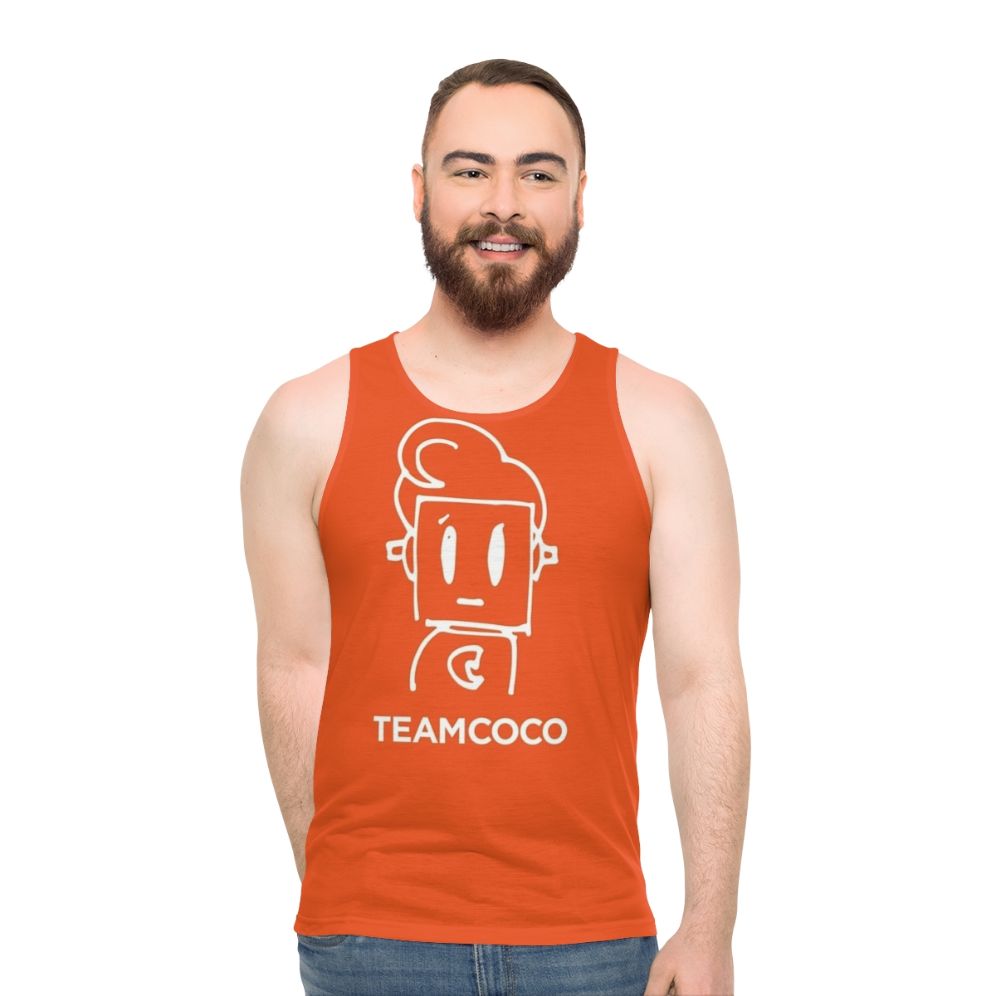 Coco Robot Doodle Whiteout Unisex Tank Top