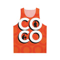 Coco typography silhouette unisex tank top