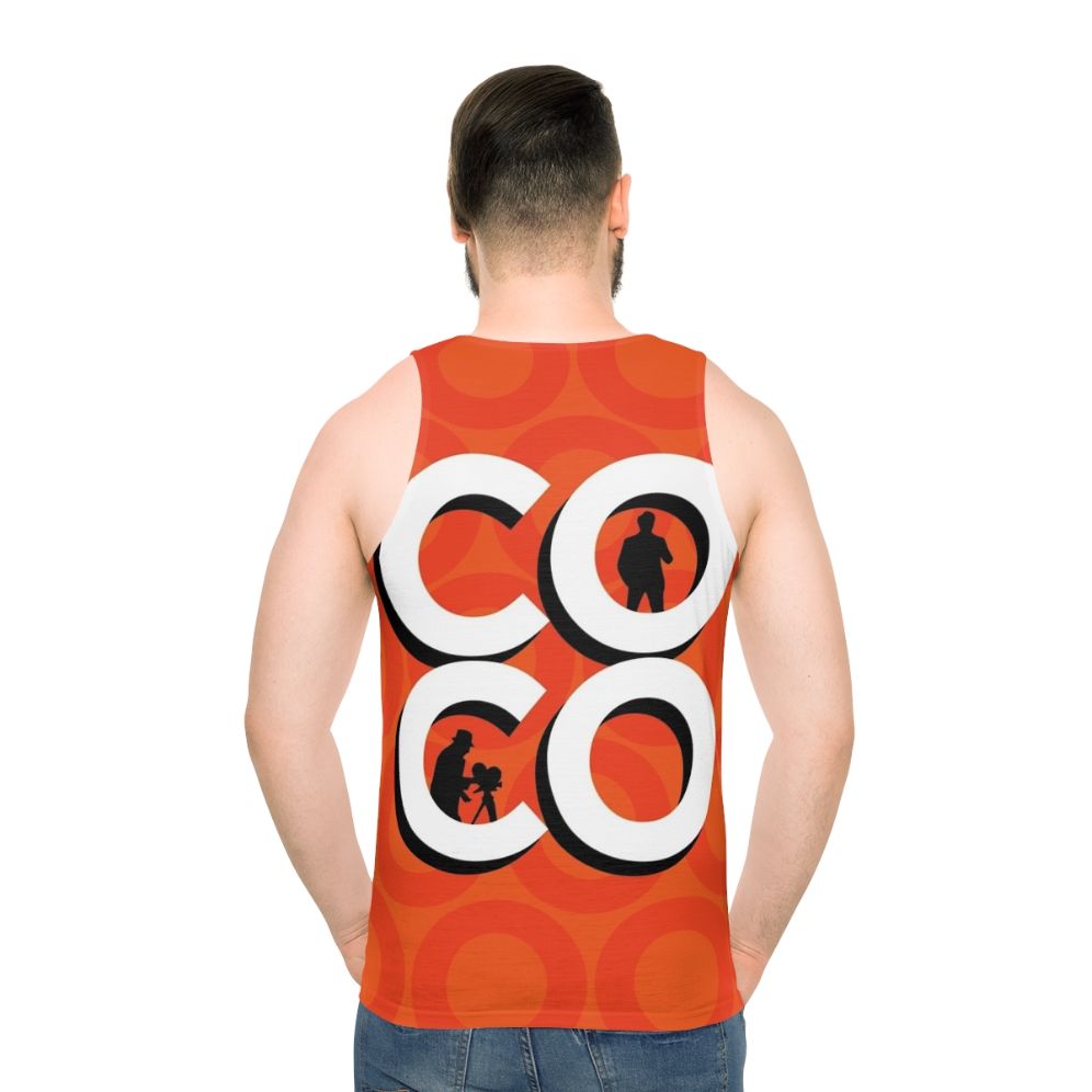 Coco typography silhouette unisex tank top