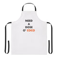 Coconut themed apron with text 'Need a Dose o Coco'