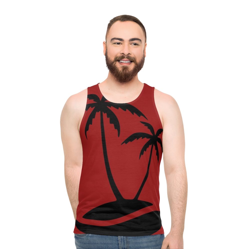 Coconut tree unisex summer tank top