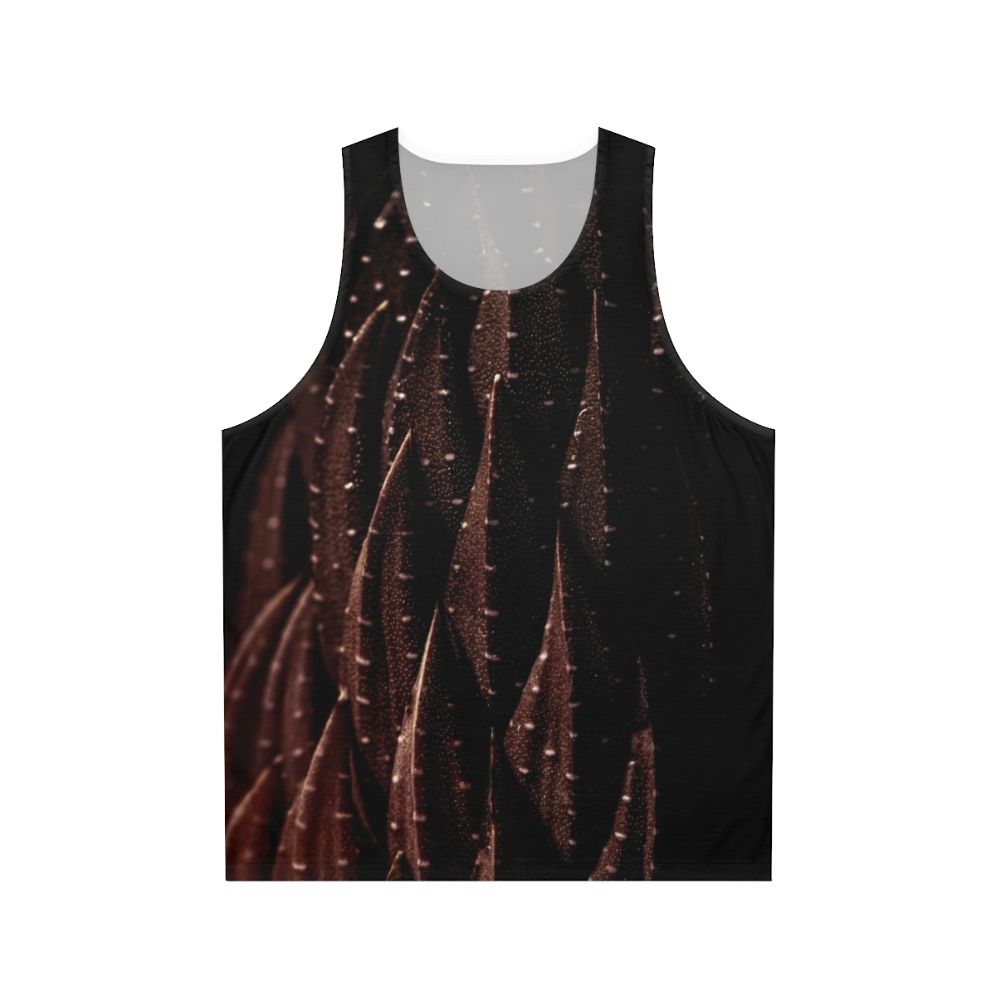 Coffee Brown Cactus Unisex Tank Top