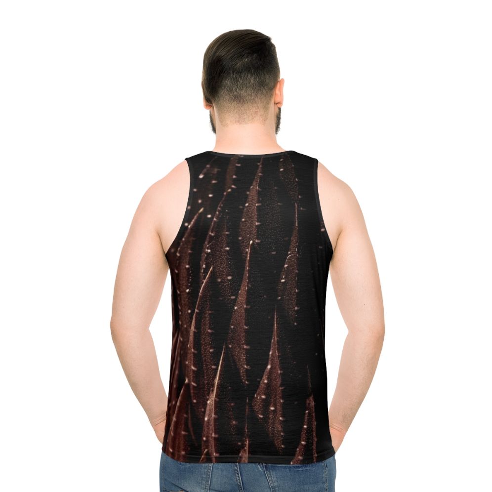 Coffee Brown Cactus Unisex Tank Top