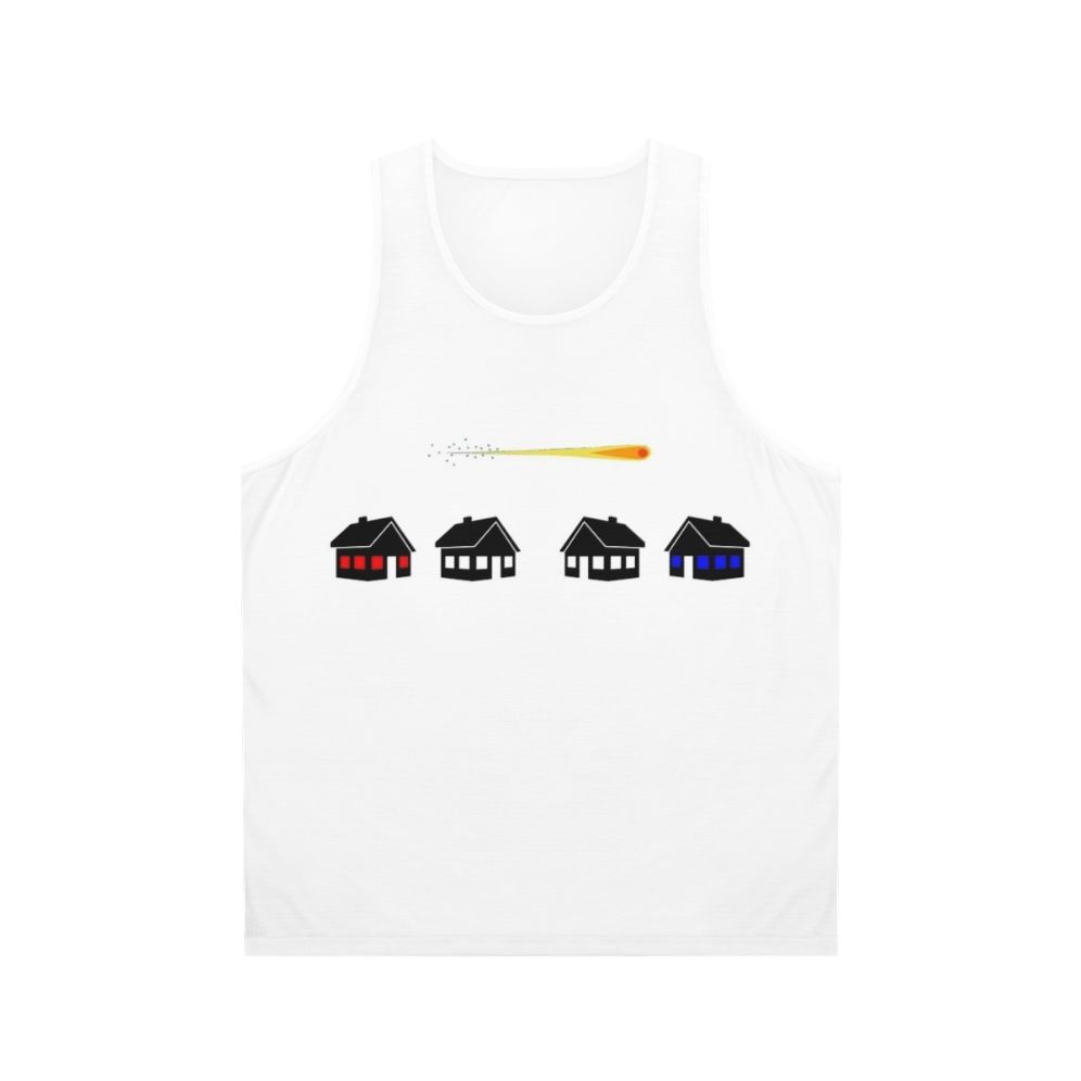 Coherence Unisex Tank Top with Minimalist Sci-Fi Inspired Design