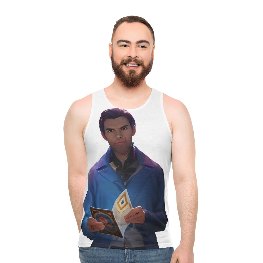 Colin Bridgerton Bridgerton Fan Art Unisex Blue Tank Top