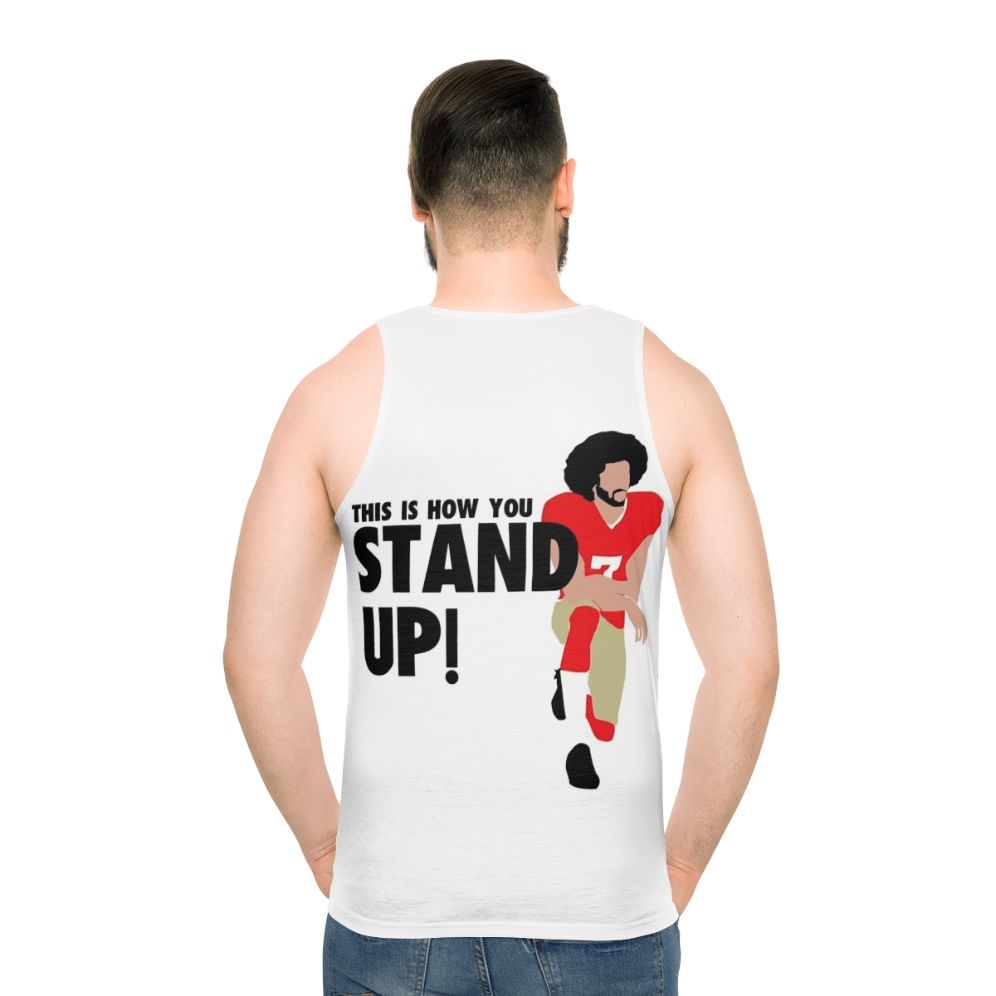 Colin Kaepernick Stand Up Unisex Tank Top for Black Lives Matter Activism