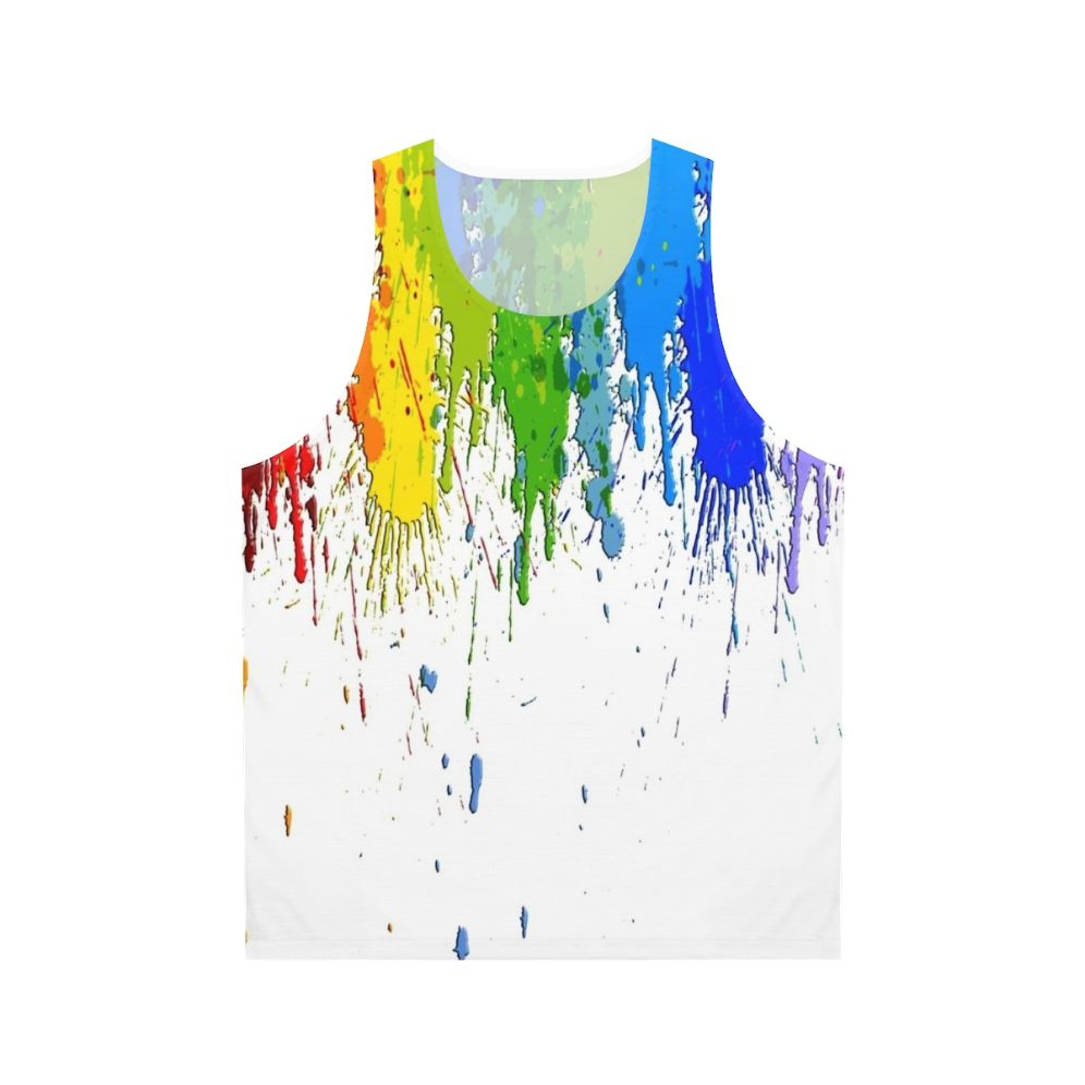 Color Splatter Unisex Tank Top