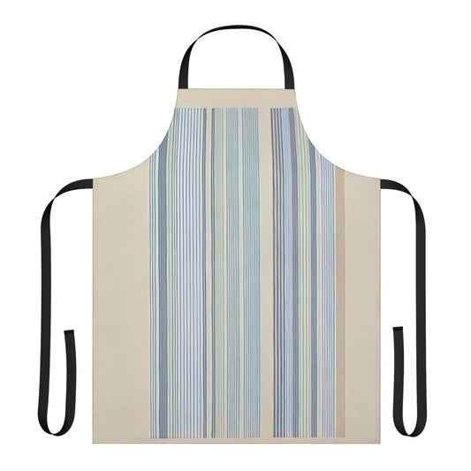 Colorful abstract art apron featuring the vibrant brushstrokes and patterns of artist Gene Davis