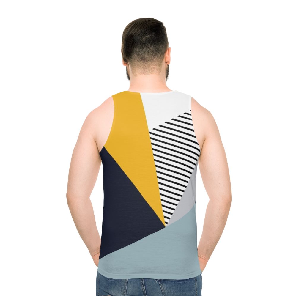 Colorful abstract geometric design unisex tank top