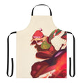Vibrant apron featuring the iconic "Arms" character design