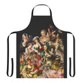 Colorful apron featuring iconic European art paintings from the history of art, including baroque, rococo, and renaissance styles.