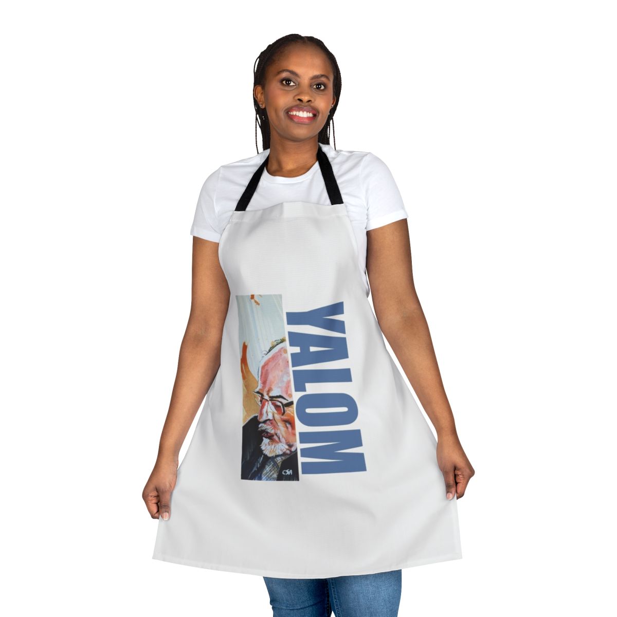 Vibrant apron featuring colorful balloons, inspired by the Pixar movie "Up"