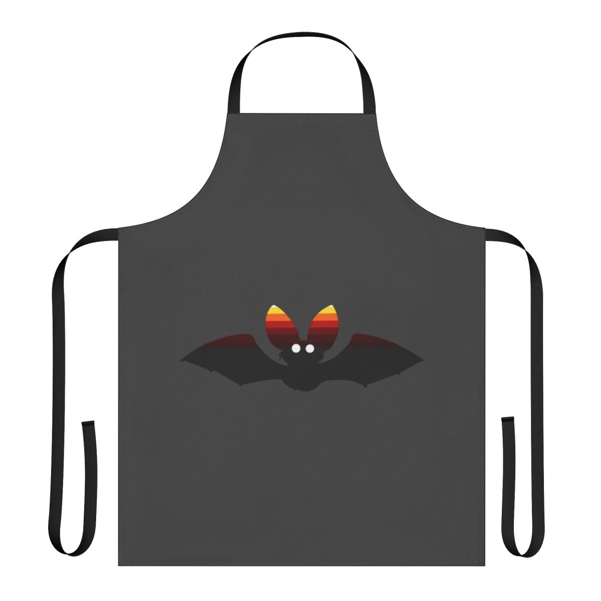 Colorful bat and legendary animal design printed on an apron