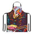 Colorful apron featuring the Buckethead Udnie Wave design, a vibrant and artistic kitchen accessory.