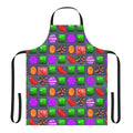 Colorful candy-themed apron with a playful design for gaming enthusiasts