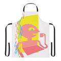 Vibrant illustration of Prismo the Wish Master from Adventure Time on a durable, high-quality apron.