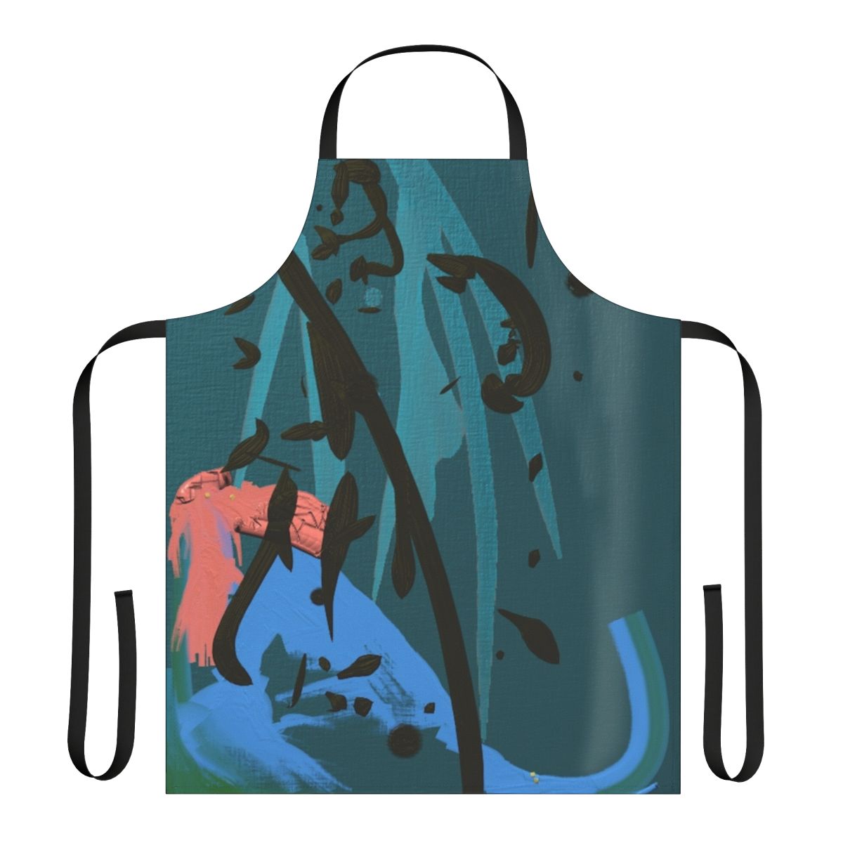Vibrant dance rehearsal apron with an artistic, expressive design