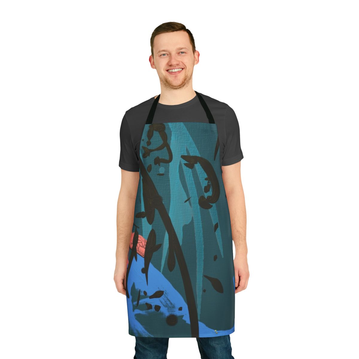 Vibrant dance rehearsal apron with an artistic, expressive design