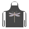 Colorful abstract dragonfly legendary animals art apron